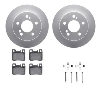 R1 Concepts WDTH1-63011 Brake Rotors - Carbon Coated W/ Euro Ceramic Pads & Hdw